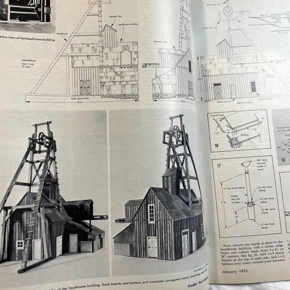 Model Railroader Magazine Back Issue u Jan 1975 Vol 42  No Al Brewsters Mine - Picture 5 of 7